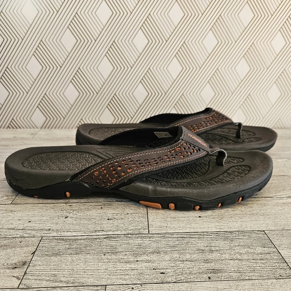 HOBIBEAR Mens Ramble Lite Flip Flop Thong Sandals Size 12US 46 EU